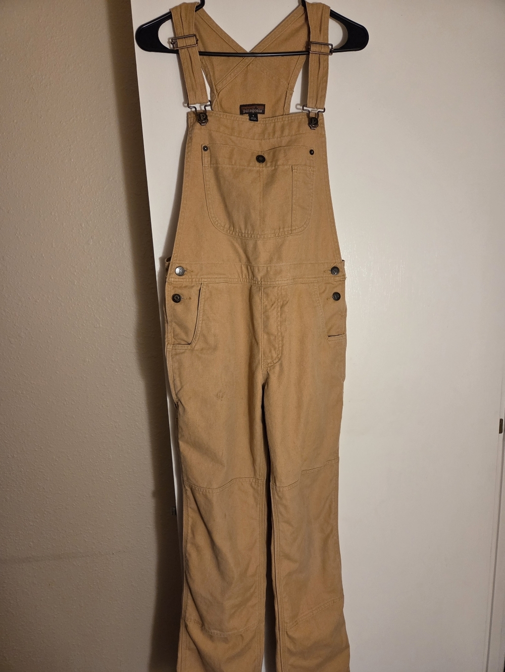 Patagonia Women's All Season Bib Overalls - Tan Size Small